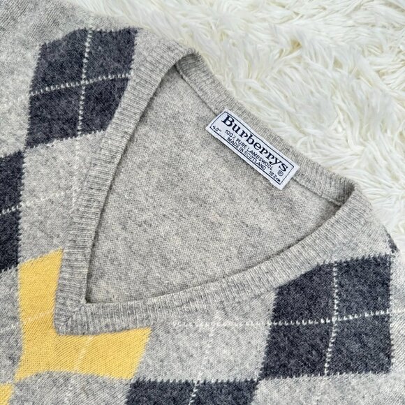 Burberrys Sweater Vintage Pure Lambswool Unisex - Picture 6 of 12